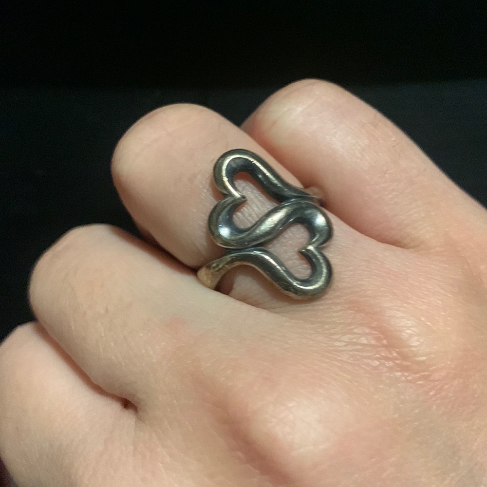 Size 7 James Avery two hearts ring